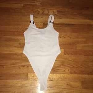 White tight bodysuit